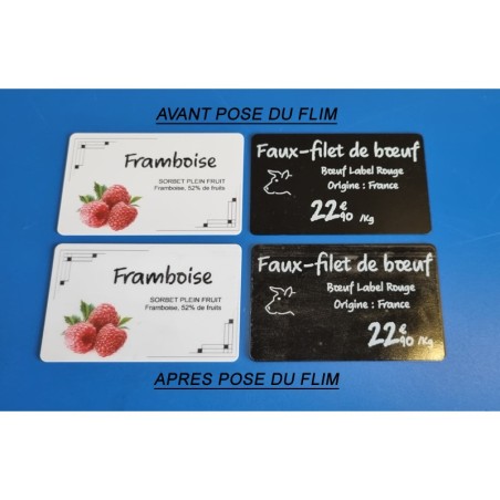 100 Films protecteurs adhésifs overlays pour cartes 54 x 86 mm