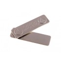 50 Barrettes acier aimantées avec adhésif de fixation pour badge
