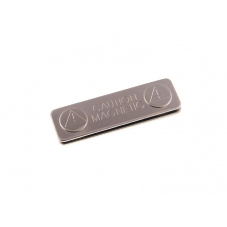 50 Barrettes acier aimantées avec adhésif de fixation pour badge