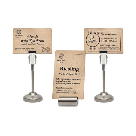 Cartes PLA/BOIS - 54 x 86 mm - C7001- par 200 ou 500 ex