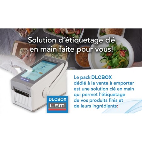DLCBOX LSM - Imprimante d'étiquette sur papier adhésif