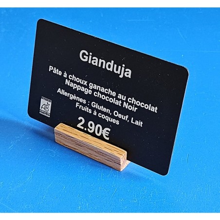 Socles "rectangle" - bois chêne à 1 rainure