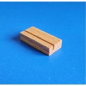 Socles "rectangle" - bois chêne à 1 rainure