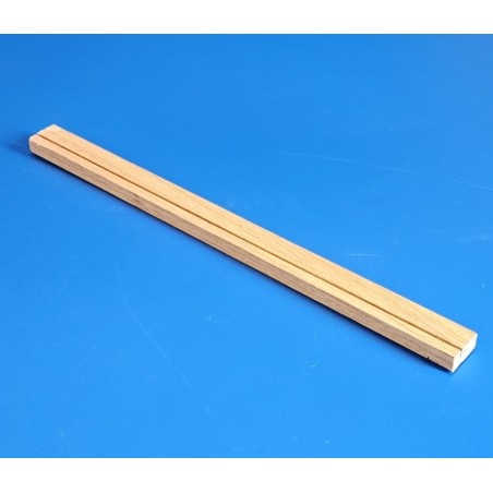 Réglette bois chêne vernsi à 1 rainure - ht 8 x lg 20 mm - LG 1000 mm