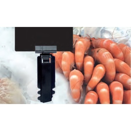 25 Piques à glace PVC noir - Ht 110 mm 