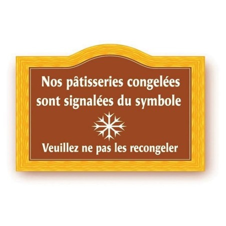 Pancarte "Flocon" imprimée