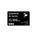 Cartes rPETG recyclé Noir mat 54 x 86 mm - C3501- par 200 ou 500 ex - Alternative au PVC