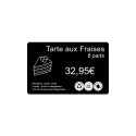 Cartes rPETG recyclé Noir mat 54 x 86 mm - C3501- par 200 ou 500 ex - Alternative au PVC